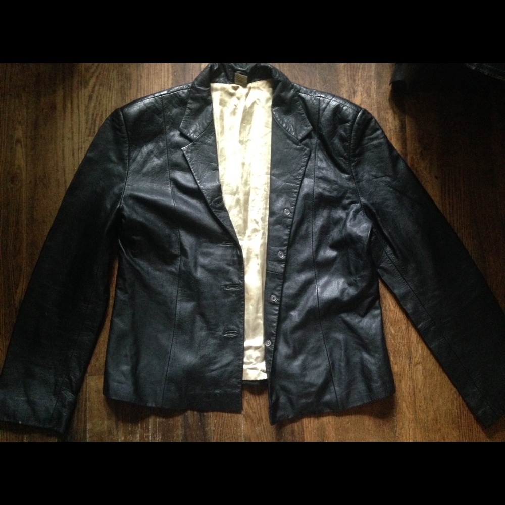 Vintage mens formal leather jacket